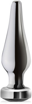 SMUKŁY KOREK ANALNY PLUG ZE STALI NIERDZEWNEJ Z ELEGANCKIM KRYSZTAŁEM - 72943448