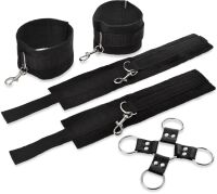 SEX KAJDANKI NA RĘCE I NOGI + UPRZĄŻ - ZESTAW DO KRĘPOWANIA BDSM - 78654567