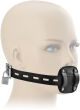 KNEBEL Z GUMOWYM PENISEM ZAMYKANY NA KŁÓDKĘ, KOREK ANALNY 2W1 - 79601097 - 2
