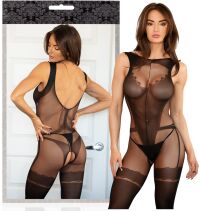 BODYSTOCKING Z WYCIĘCIEM NA PLECACH I OTWARTYM KROKIEM - 73708538