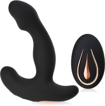 MASAŻER PROSTATY WIBRATOR ANALNY 12 SEX FUNKCJI + PILOT - 76373262