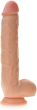 DILDO Z PRZYSSAWKA OGROMNY PENIS Z JADRAMI I PRZYSSAWKĄ SZTUCZNY CZŁONEK DŁ 26,5cm - 22145679 - 2