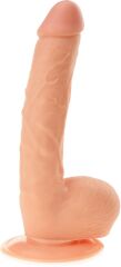 REALISTYCZNY PENIS Z JĄDRAMI ELASTYCZNE DILDO NA SOLIDNEJ PRZYSSAWCE - 71428689