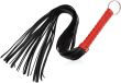 MOCNY SKÓRZANY PEJCZ DYSCYPLINUJĄCY DO KARANIA BDSM Z METALOWĄ OBRĘCZĄ 68 cm - 79127177 - 2