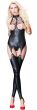 KOMBINEZON LATEKSOWY ZE STRINGAMI OBCISŁE BODY EKSPONUJĄCE BIUST S/M - 78302861 - 3