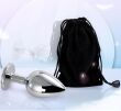 ZESTAW 3 KORKÓW STALOWY Z KRYSZTAŁKIEM - KOREK ANALNY S M L - SEX ANAL PLUG - 94662255 - 2