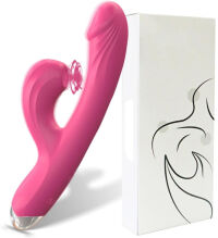 WIBRATOR DAMSKI DLA PAŃ Z FUNKCJĄ SSANIA ŁECHTACZKI I STYMULACJI PUNKYU G - 78918776