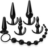 6 ELEMENTOWY ZESTAW ANALNY DLA POCZĄTKUJĄCYCH 5 RÓŻNYCH PLGÓW + SONDA KULKI ANALNE - 76567891