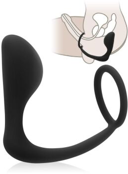 MASAŻER PROSTATY KOREK ANALNY PIERŚCIEŃ NA PENISA - 79045015
