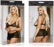 BIUSTONOSZ + BOKSERKI PRZEŚWITUJĄCY SEXY KOMPLET BIELIZNY – 72390853 - 4