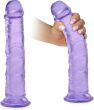 DUŻY PENIS 25 cm ŻELOWE ELASTYCZNE DILDO NA MOCNEJ PRZYSSAWCE - 79371497 - 4