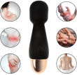 SILIKONOWY MINI WIBRATOR MASAŻER WAND Z WBUDOWANĄ WTYCZKĄ DO ŁADOWANIA - 10 FUNKCJI - 74535580 - 5