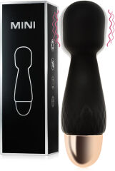 SILIKONOWY MINI WIBRATOR MASAŻER WAND Z WBUDOWANĄ WTYCZKĄ DO ŁADOWANIA - 10 FUNKCJI - 74535580