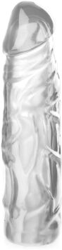 NAKŁADKA EREKCYJNA - POGRUBIENIE I WYDŁUŻENIE 1 CM - PONĘTNY PENIS - 72391741