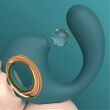 WIBRUJĄCO SSĄCY MASTURBATOR MASAŻER DLA KOBIET WIBRATOR DAMSKI ŚLIMAK ELEGANCKI DESIGN - 10991990 - 2