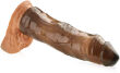 NAKŁADKA EREKCYJNA - POGRUBIENIE I WYDŁUŻENIE 1 CM - PONĘTNY PENIS - 78169391  - 2