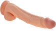 WIELKI 29 cm ŻYLASTY PENIS REALISTYCZNE DILDO NA MOCNEJ PRZYSSAWCE - 70860367 - 2