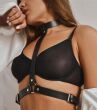 SZELKI BDSM Z OBROŻĄ, SKÓRZANA UPRZĄŻ DO SEKSU NA JEŹDŹCA - 63458432 - 6