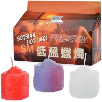 ZESTAW TRZECH DUŻYCH ŚWIEC ŚWIECZKI  DO EROTYCZNEGO MASAŻU I ZABAW BDSM TEMPERATURA 50stC - 765678996