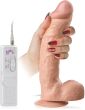 DUŻY ŻYLASTY PENIS WIBRUJĄCE DILDO REALISTYCZNY WIBRATOR Z PRZYSSAWKĄ - 75675611 - 3