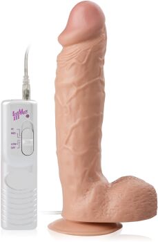 DUŻY ŻYLASTY PENIS WIBRUJĄCE DILDO REALISTYCZNY WIBRATOR Z PRZYSSAWKĄ - 75675611