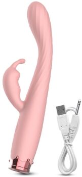 WIBRATOR KRÓLIK DO STYMULACJI ŁECHTACZKI I WAGINY MASAŻER DLA POCZATKUJĄCYCH PAŃ - 87985076