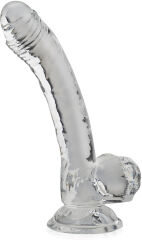 PRZEŹROCZYSTE MIĘCIUTKIE DILDO PENIS ŻELOWY - 73855613