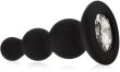 KULKOWY KOREK ANALNY 7 cm SILIKONOWY ANAL PLUG Z KRYSZTAŁKIEM - 72975978 - 2