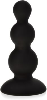KULKOWY KOREK ANALNY 7 cm SILIKONOWY ANAL PLUG Z KRYSZTAŁKIEM - 72975978