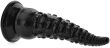 FALISTY KOREK ANALNY Z PRZYSSAWKĄ BUTT PLUG DILDO SZTUCZNY PENIS MASAŻER DŁ 15,5cm ŚR 4,5cm XXL - 78654567 - 3