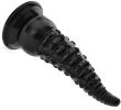 FALISTY KOREK ANALNY Z PRZYSSAWKĄ BUTT PLUG DILDO SZTUCZNY PENIS MASAŻER DŁ 15,5cm ŚR 4,5cm XXL - 78654567 - 2