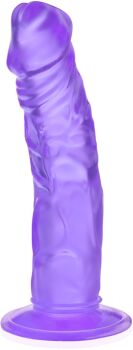 GRUBY ŻYLASTY PENIS NA MOCNEJ PRZYSSAWCE WYGIĘTE DILDO 22 cm - 79433220