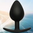 WIBRUJĄCY KOREK ANALNY SILIKONOWY ANAL PLUG SEX WTYCZKA Z RĄCZKĄ I METALOWĄ KULKĄ - 82545266 - 6