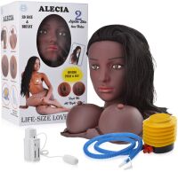 DMUCHANA LALKA 3D MURZYNKA ZE STERCZĄCYMI CYCKAMI REALISTYCZNA GŁOWA WAGINA I ANUS - 71161676