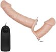 STRAP ON WIBRUJĄCY PODWÓJNY PENIS DILDO PROTEZA NA PASKU WIBRATOR DAMSKI DLA PAR - 76618839 - 4