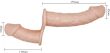 STRAP ON WIBRUJĄCY PODWÓJNY PENIS DILDO PROTEZA NA PASKU WIBRATOR DAMSKI DLA PAR - 76618839 - 5