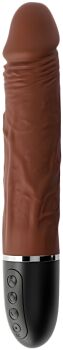 WIBRATOR DAMSKI REALISTYCZNE SEX DILDO DLA PAŃ 23,5cm 10 FUNKCJI - 76789186
