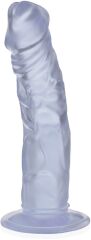GRUBY ŻYLASTY PENIS NA MOCNEJ PRZYSSAWCE WYGIĘTE DILDO 22 cm - 72481294
