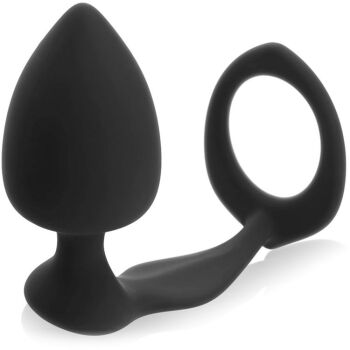 ZATYCZKA KOREK ANALNY Z PIERŚCIENIEM NA PENISA MASAŻER PROSTATY - 76496536