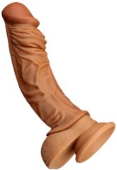 ANATOMICZNA NAKŁADKA NA PENISA ELASTYCZNA POWIĘKSZA CZŁONKA +4cm POGRUBIA SEX PRZEDŁUŻKA - 84453127