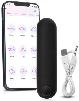 MINI WIBRATOR DAMSKI STEROWANY SMARTFONEM APLIKACJA EROTYKA ANALNO POCHWOWY 13 FUNKCJI - 78765541