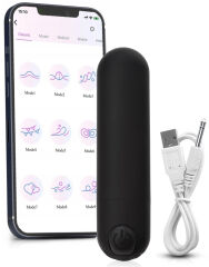 MINI WIBRATOR DAMSKI STEROWANY SMARTFONEM APLIKACJA EROTYKA ANALNO POCHWOWY 13 FUNKCJI - 78765541