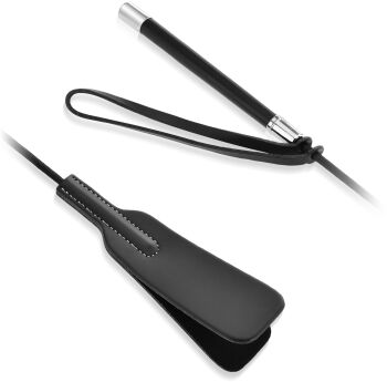 ELEGANCKA, SOLIDNA SZPICRUTA 64,5 CM, PODWÓJNY BAT DO CHŁOSTY BDSM, SADO MASO - 79345167