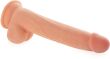 DUŻE DILDO Z PRZESUWNĄ SKÓRĄ I RUCHOMYM RDZENIEM SUPERREALISTYCZNY PENIS NA PRZYSSAWCE - 78646171 - 6