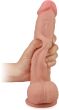 DUŻE DILDO Z PRZESUWNĄ SKÓRĄ I RUCHOMYM RDZENIEM SUPERREALISTYCZNY PENIS NA PRZYSSAWCE - 78646171 - 3