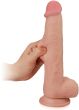 DUŻE DILDO Z PRZESUWNĄ SKÓRĄ I RUCHOMYM RDZENIEM SUPERREALISTYCZNY PENIS NA PRZYSSAWCE - 78646171 - 2