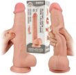 DUŻE DILDO Z PRZESUWNĄ SKÓRĄ I RUCHOMYM RDZENIEM SUPERREALISTYCZNY PENIS NA PRZYSSAWCE - 78646171 - 8