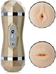 MASTURBATOR DLA MĘŻCZYZN POCHWOWO-ORALNY W TUBIE 35 SEX FUNKCJI - 74305160
