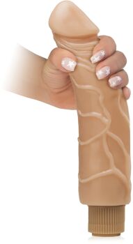 DUŻY WIBRATOR ŻELOWY PENIS Z ŻYŁKAMI – 71062705