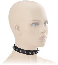 SEX OBROŻA Z KOLCAMI ĆWIEKOWANY CHOKER BDSM Z REGULACJĄ OBWODU - 71711655